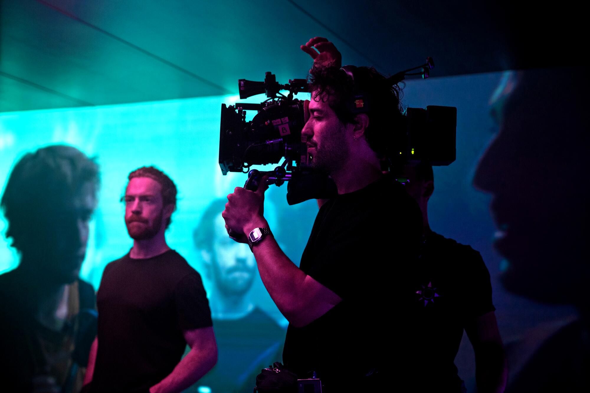 French cinematographer Paul Guilhaume on the set of "Emilia Perez."