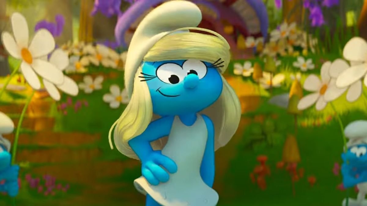 Rihanna as Smurfette in smurfs trailer