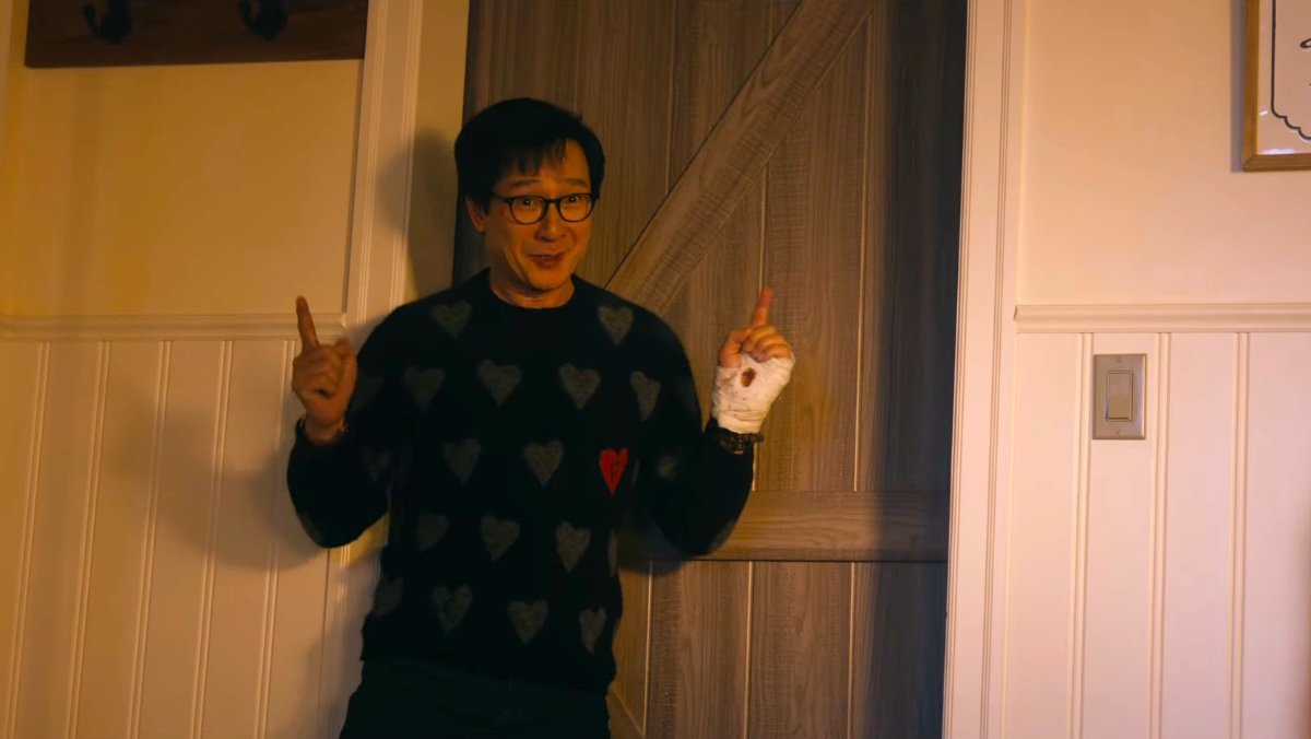 Love Hurts Exclusive Clip Ke Huy Quan in a cute sweater