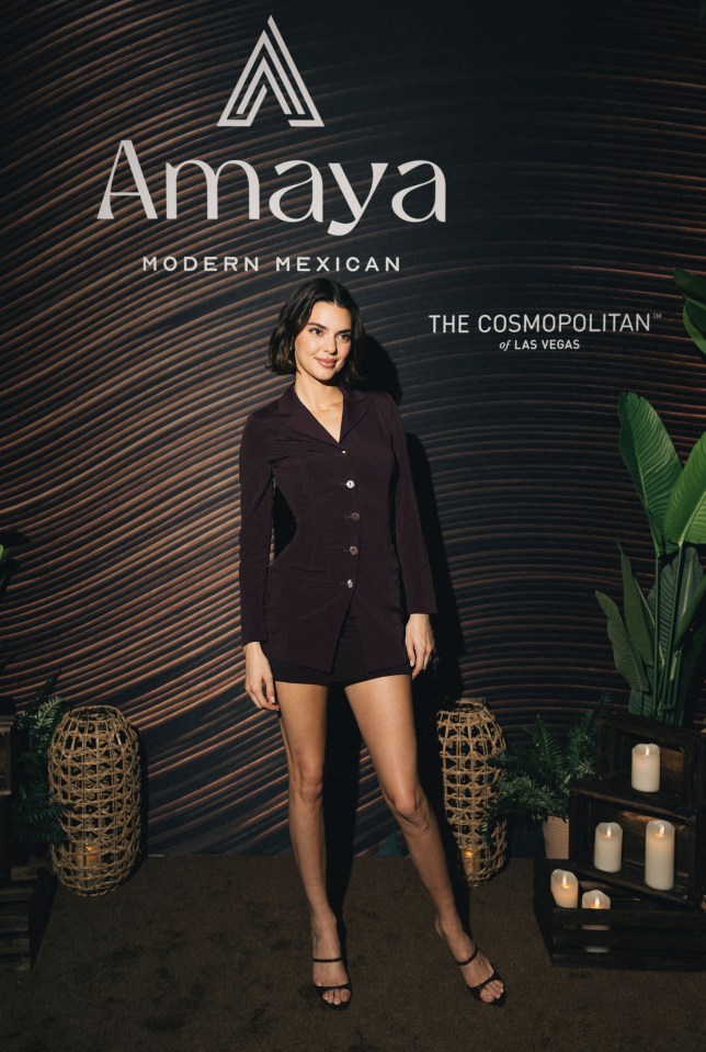 Kendall Jenner at the grand opening of Amaya Modern Mexican in Las Vegas.