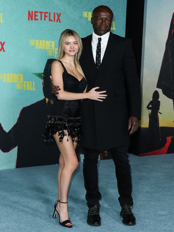 Leni Olumi Klum and Seal at the premiere of Netflix's *The Harder They Fall*.