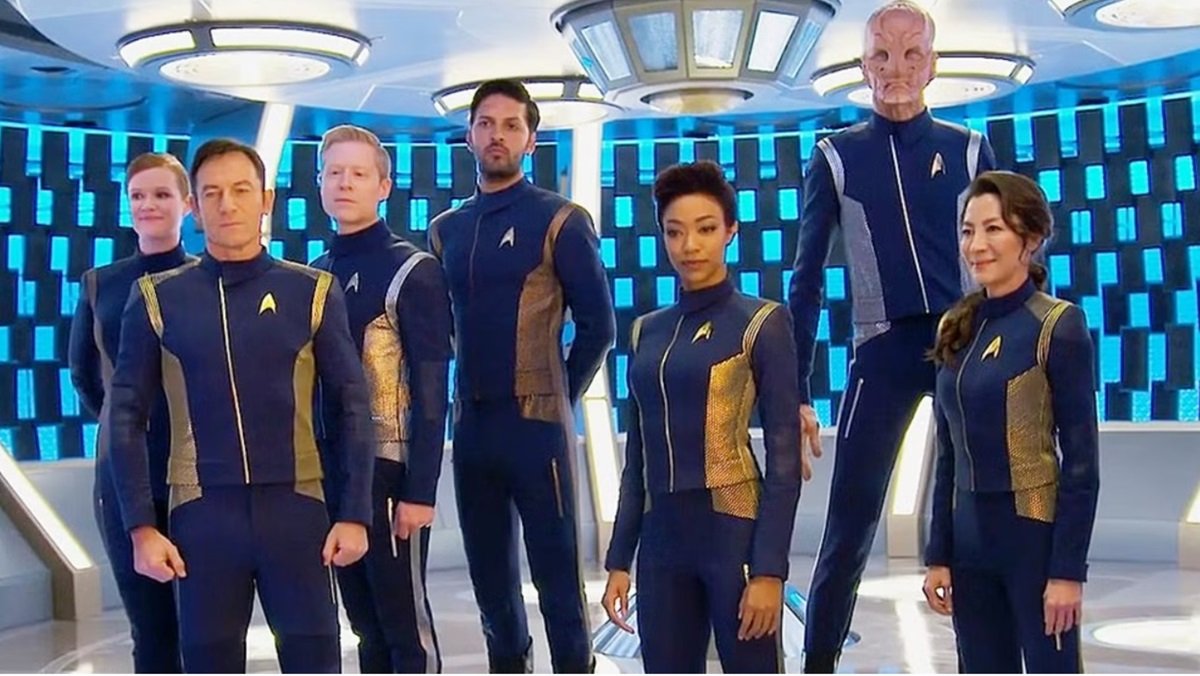 The original cast of Star Trek: Discovery on Paramount+.