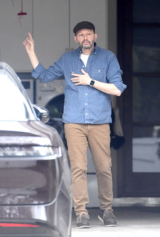 Jon Cryer outside his home.