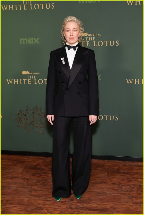 Carrie Coon at the White Lotus premiere