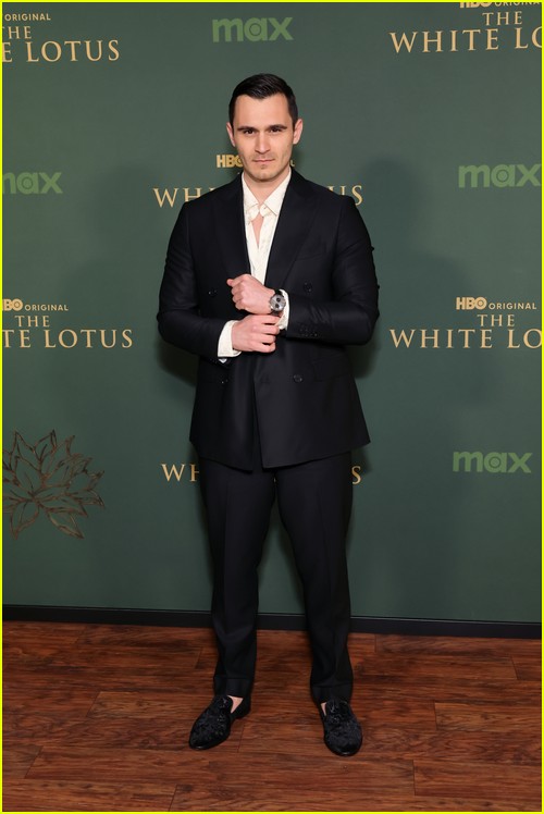 Julian Kostov at the White Lotus premiere