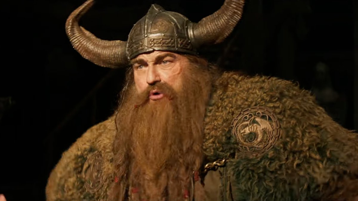 Gerard butler as stoick the vase in the how to train your dragon live action movie