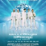 Backstreet Boys concert poster: Into the Millennium Sphere, Las Vegas.  July 11-27.