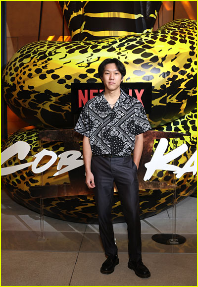 Nathaniel Oh at the Cobra Kai finale premiere