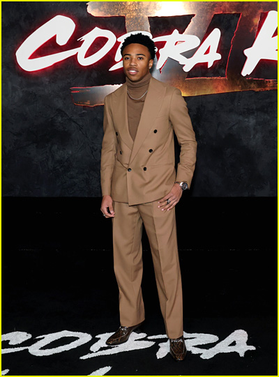 Dallas Dupree Young at the Cobra Kai finale premiere