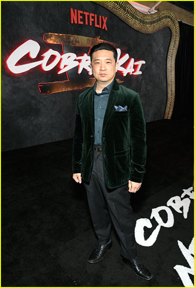 Brian Takahashi at the Cobra Kai finale premiere