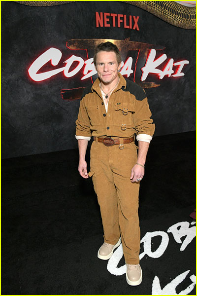 Tony Cavalero at the Cobra Kai finale premiere