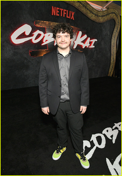 Aedin Mincks at the Cobra Kai finale premiere