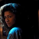 Zendaya looks over her shoulder in "Euphoria."