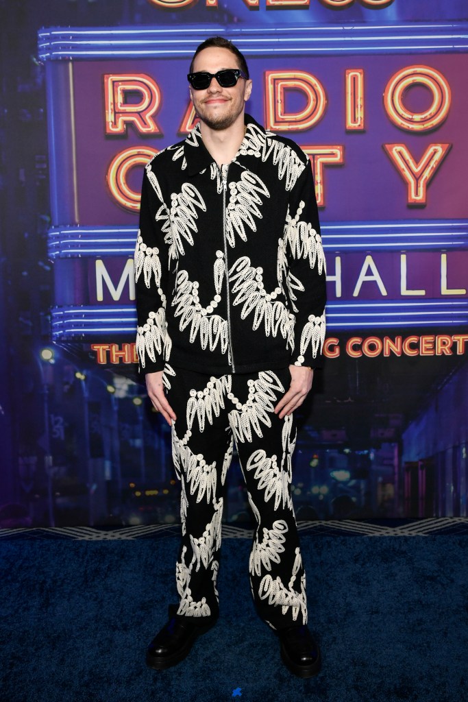 Pete Davidson attends the SNL50: The Homecoming Concert at Radio City Music Hall 