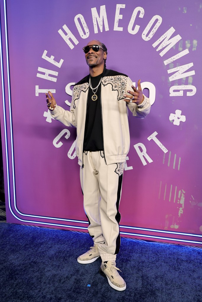 Snoop Dogg attends SNL50: The Homecoming Concert at Radio City Music Hall 