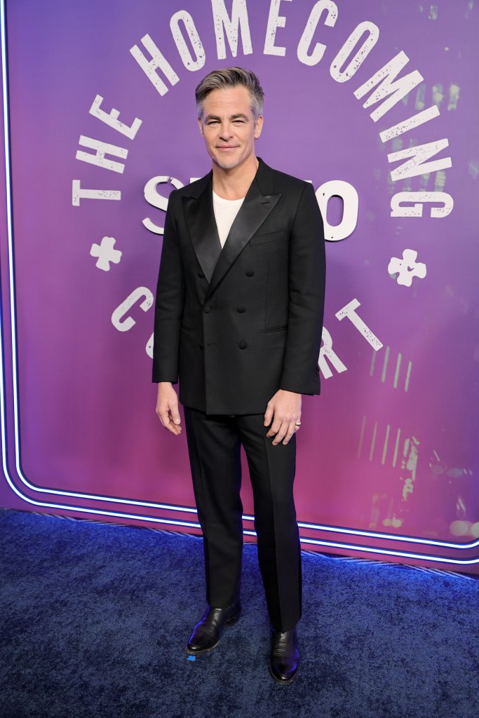 Chris Pine attends SNL50: The Homecoming Concert at Radio City Music Hall 