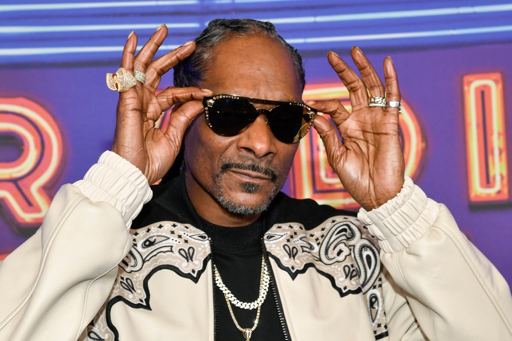 Snoop Dogg attends the SNL50: The Homecoming Concert at Radio City Music Hall