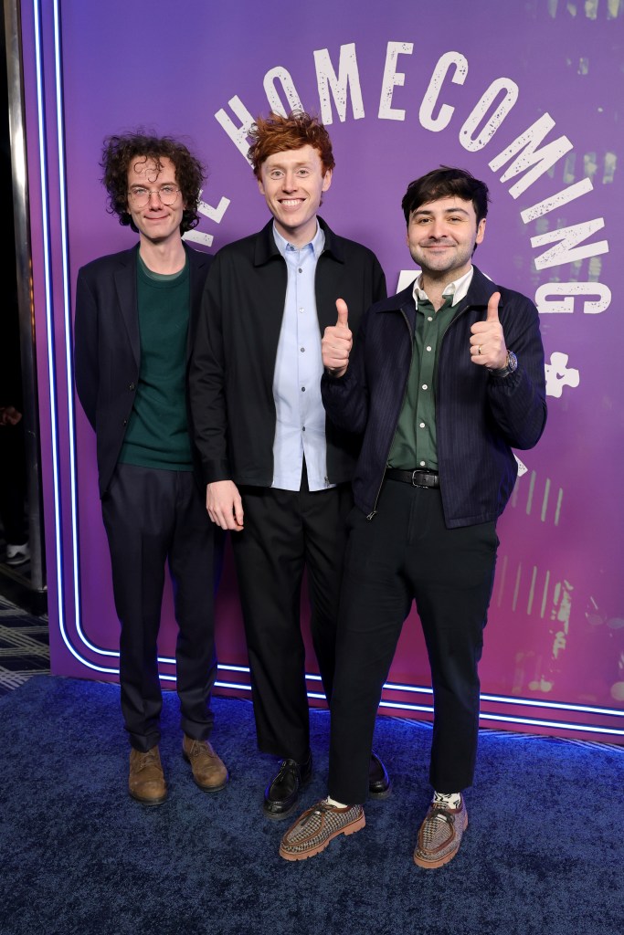 Martin Herlihy, Ben Marshall and John Higgins attend SNL50: The Homecoming Concert at Radio City Music Hall 