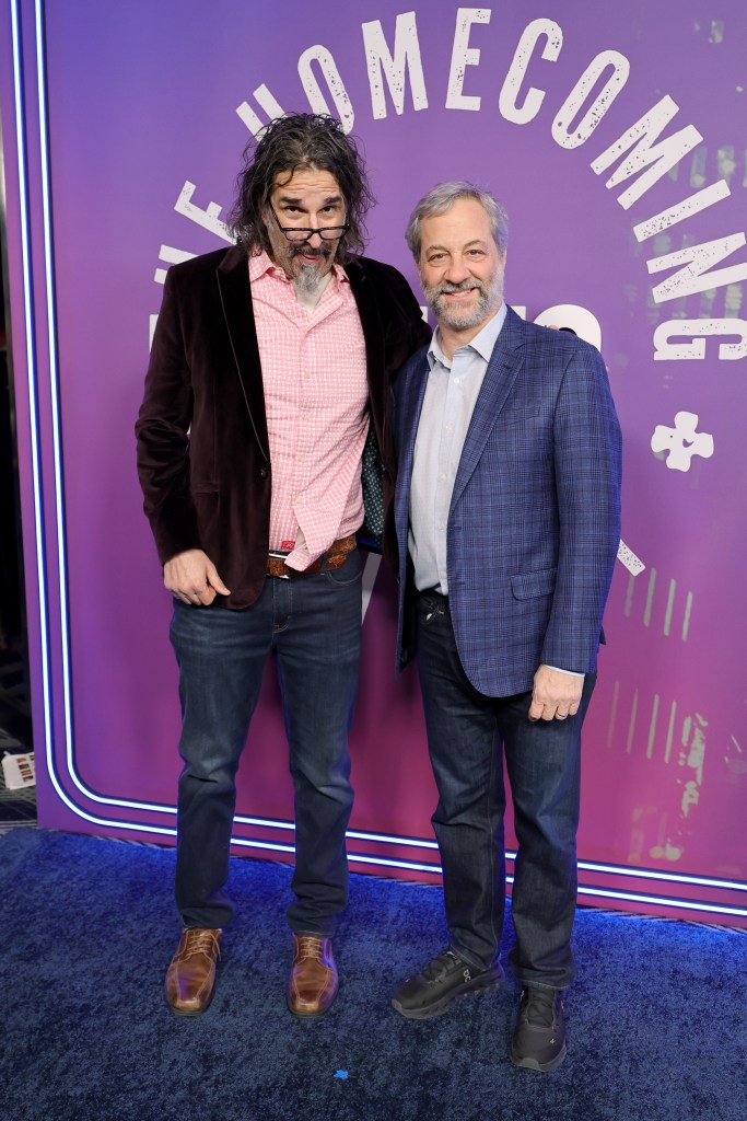 Gary Gulman and Judd Apatow attend SNL50: The Homecoming Concert at Radio City Music Hall 