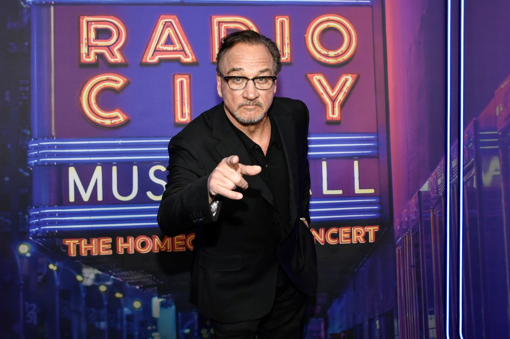 Jim Belushi attends the SNL50: The Homecoming Concert at Radio City Music Hall on Friday, Feb. 14, 2025,