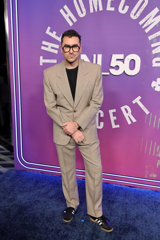 Dan Levy attends SNL50: The Homecoming Concert at Radio City Music Hall 