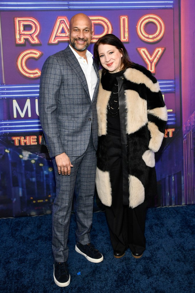 Keegan-Michael Key, left, and Elle Key attend the SNL50: The Homecoming Concert at Radio City Music Hall