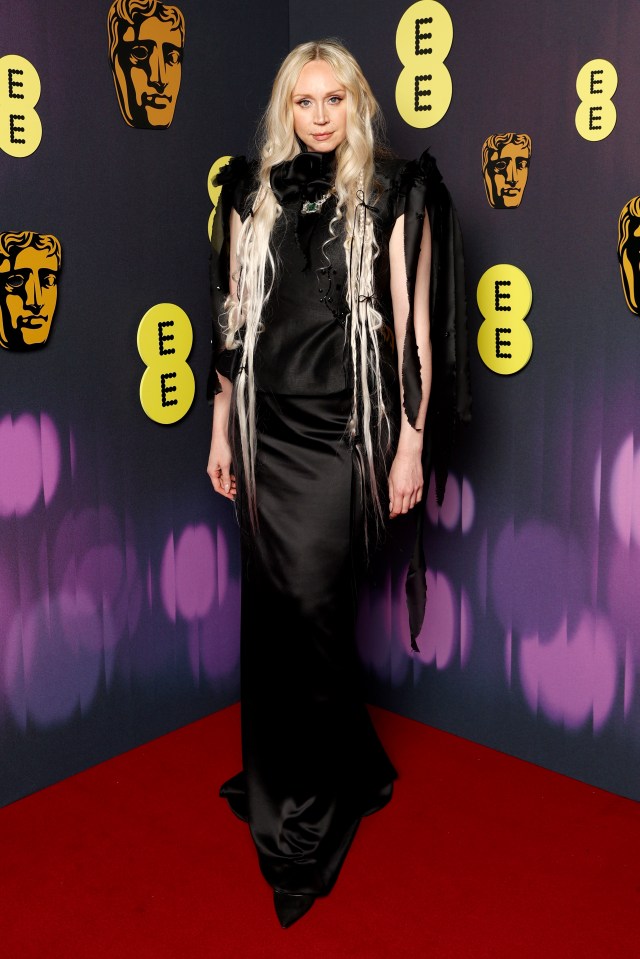 Gwendoline Christie at the EE BAFTA Film Awards.