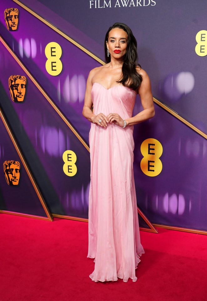 Hannah John-Kamen at the British Academy Film Awards.