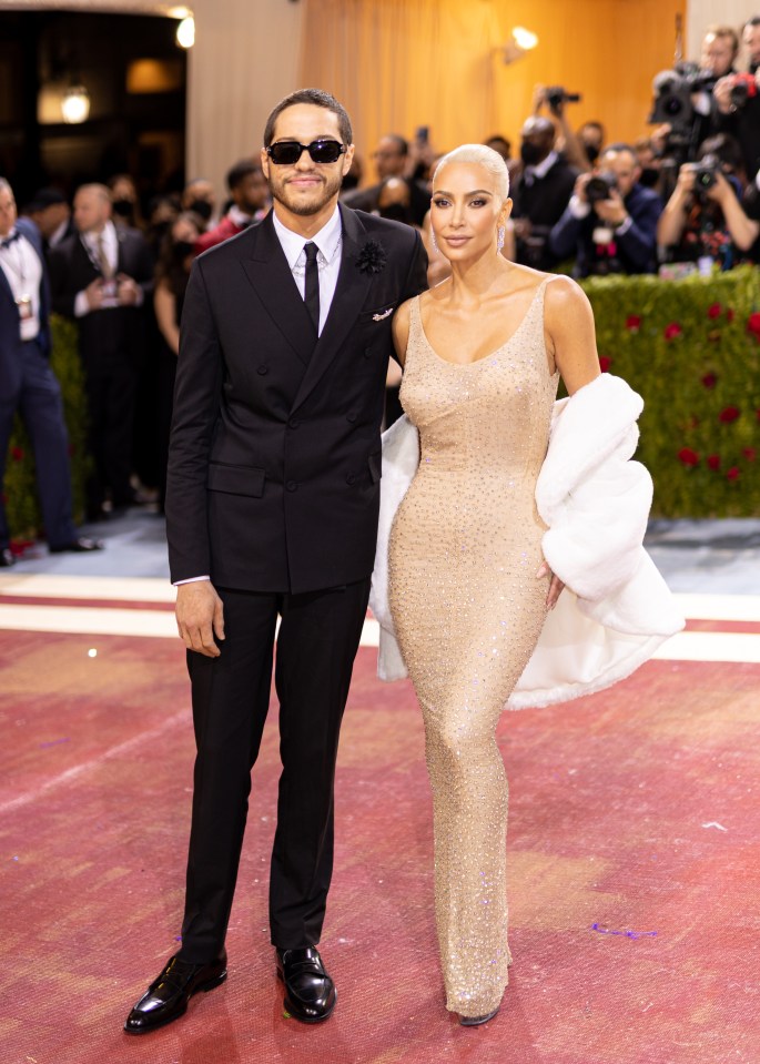 Pete Davidson and Kim Kardashian at the Met Gala.