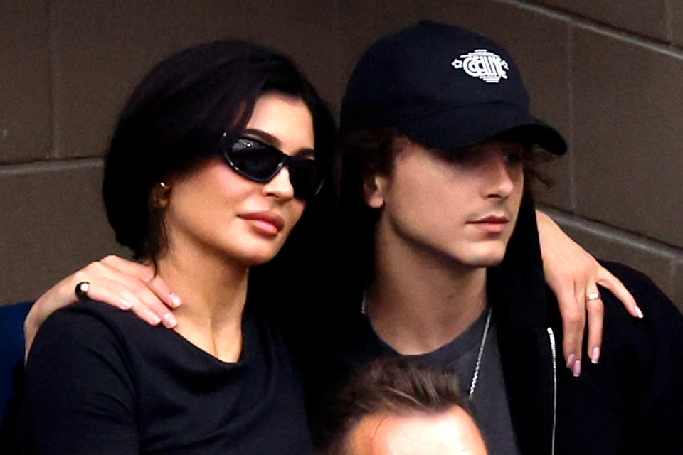 Kylie Jenner and Timothée Chalamet at the US Open.