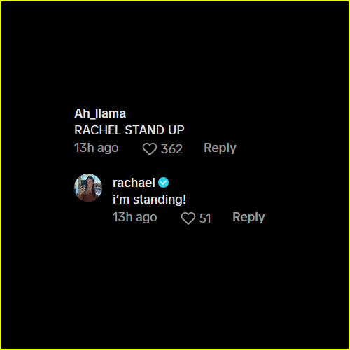 Rachael Kirkconnell TikTok Comments