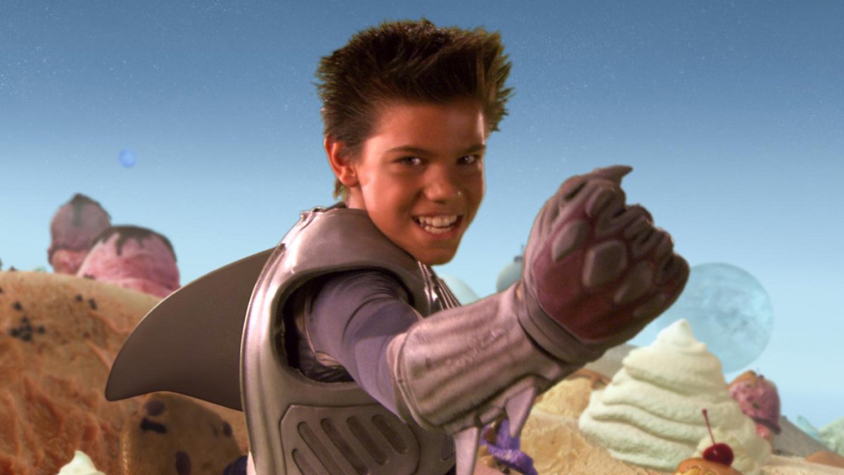 Taylor Lautner as Sharkboy in The Adventures of Sharkboy and Lavagirl.