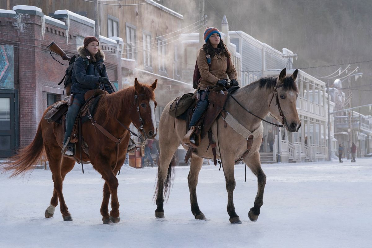 Bella Ramsey and Isabela Merced in 'The Last of Us Part 2'