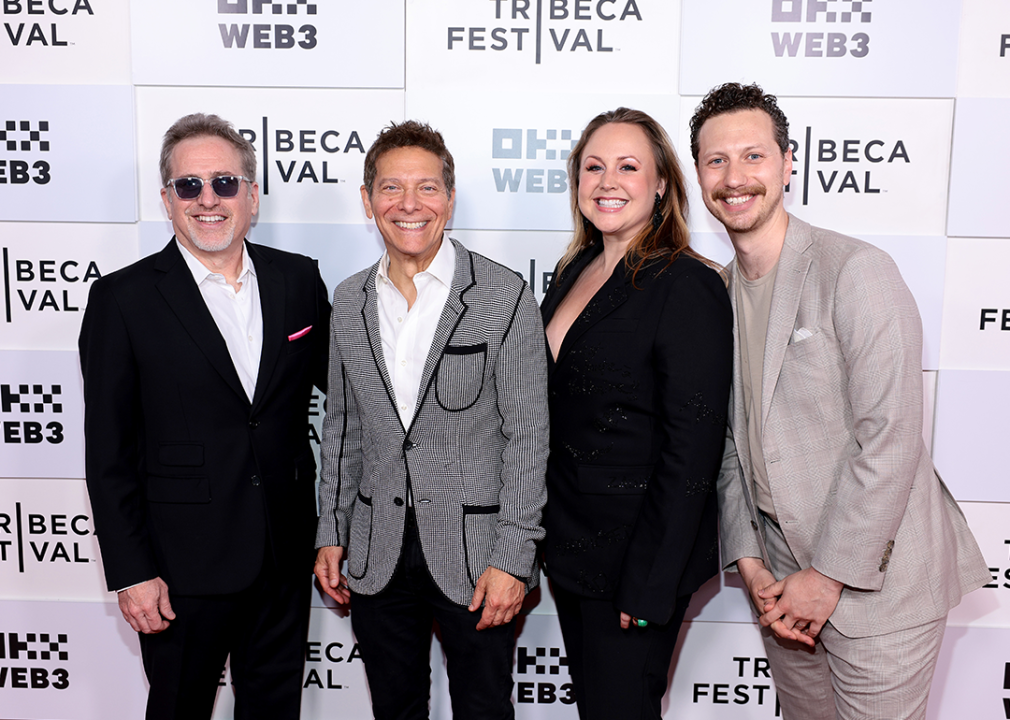 Bruce David Klein, Michael Feinstein, Dana Craig, and Alexander J. Goldstein attend the "Liza: A Truly Terrific Absolutely True Story" Premiere.