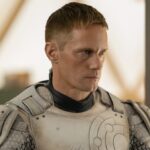 Alexander Skarsgård
as a robot in white on Murderbot
