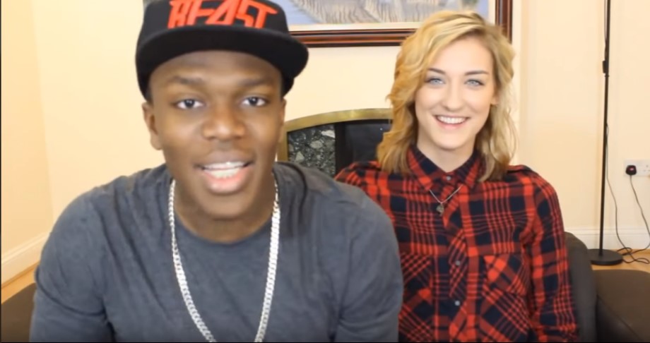 KSI and Seana in a YouTube video.