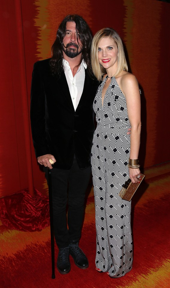 Dave Grohl and Jordyn Blum at the 2015 Emmy Awards after-party.