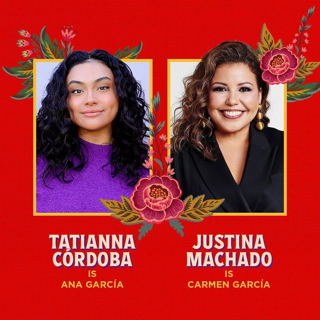 The cast of the Broadway production includes Tatianna Cordoba y Justina Machado