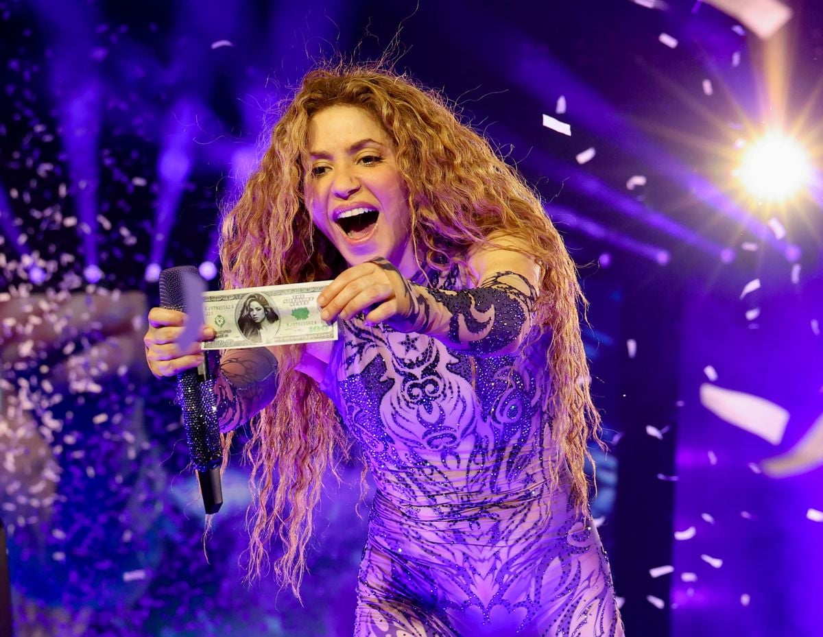  Shakira performs onstage during Shakira: Las Mujeres Ya No Lloran World Tour Kick Off - Rio de Janeiro at Estadio OlÃ­mpico Nilton Santos on February 11, 2025 in Rio de Janeiro, Brazil. (Photo by Kevin Mazur/Getty Images for Live Nation)