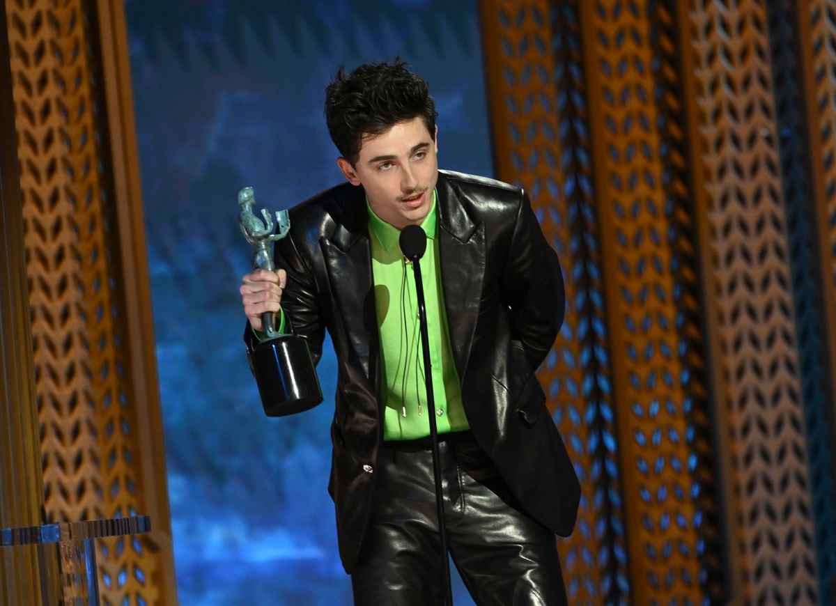 Timothe Chalamet at the 31st Screen Actors Guild Awards 