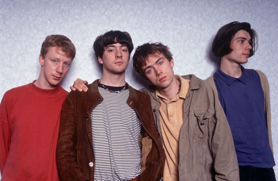 Photo of the band Blur.