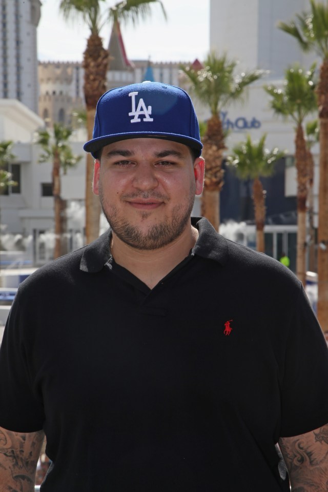 Rob Kardashian at the Sky Beach Club.