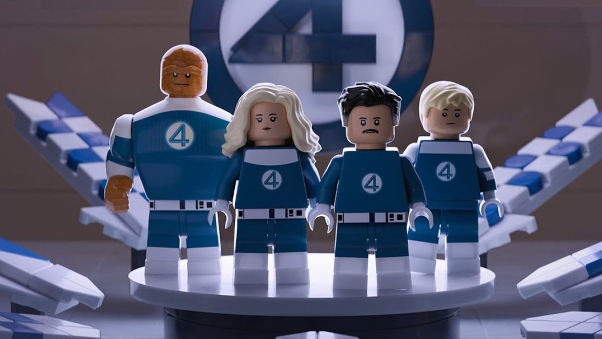 The Fantastic Four characters as LEGO minifugures. 