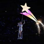 Katy Perry performs during the Super Bowl halftime show at University of Phoenix Stadium on Feb. 1, 2015, in Glendale, Ariz. Now she'll be in space but for real this time.