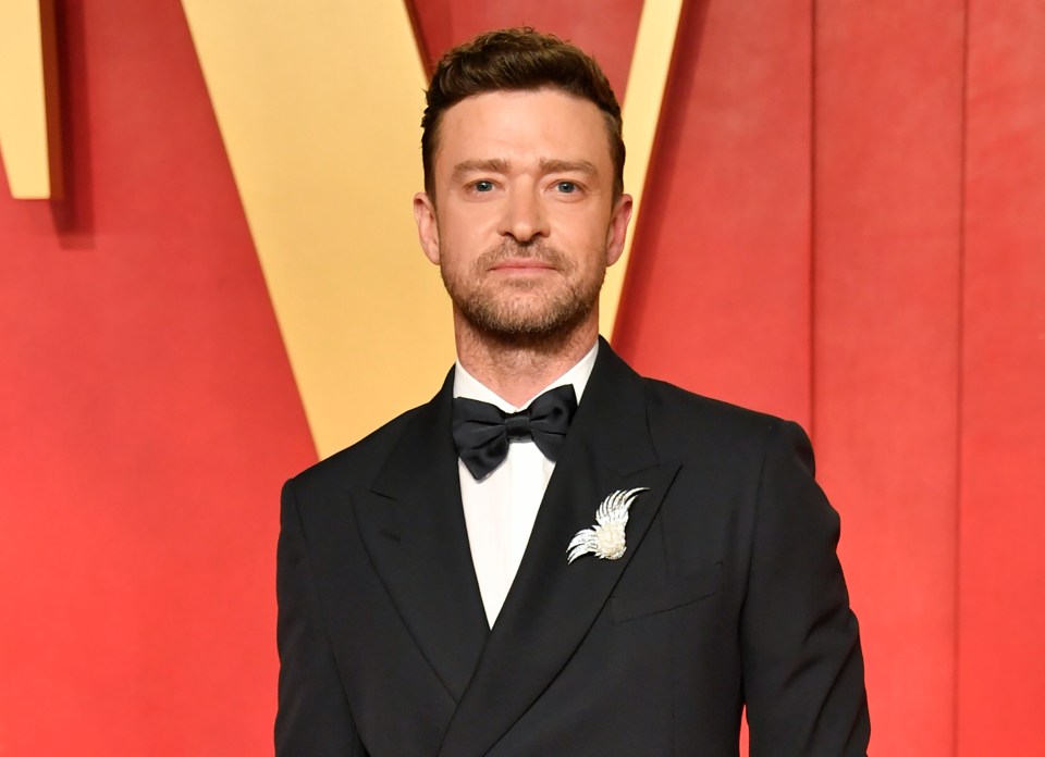 Justin Timberlake at the Vanity Fair Oscar Party.