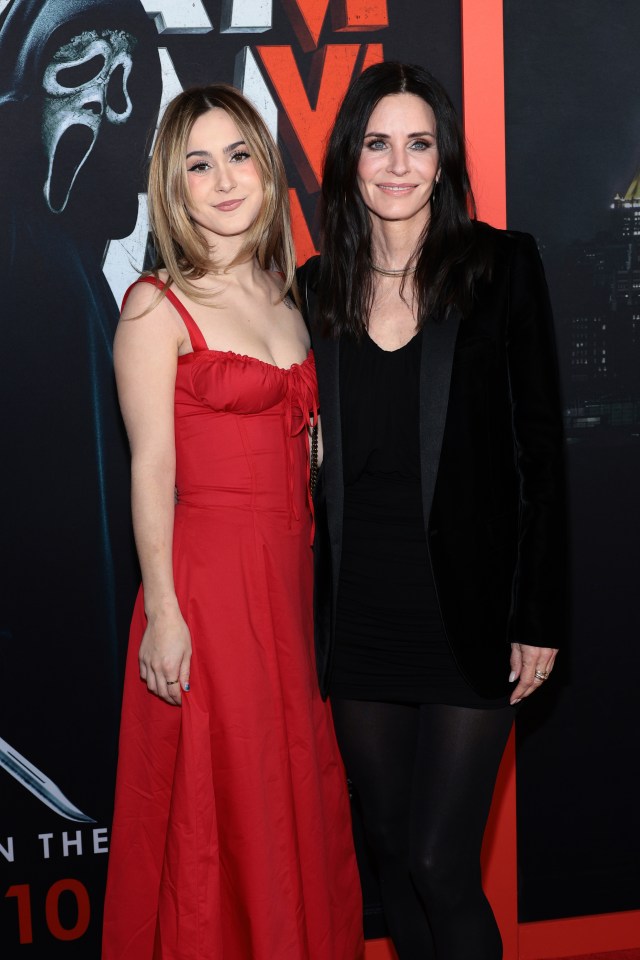 Coco Arquette and Courteney Cox at the Scream VI premiere.