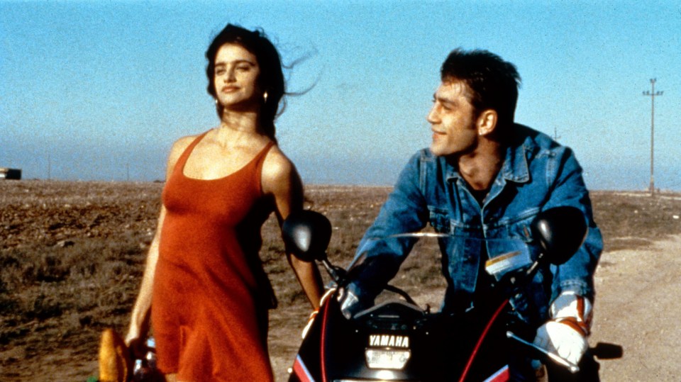 Penelope Cruz and Javier Bardem in Jamón, Jamón.