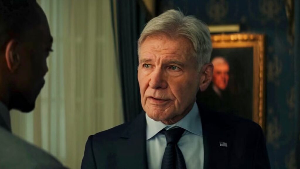 Harrison Ford as President Thaddeus Thunderbolt Ross in Captain America: Brave New World.