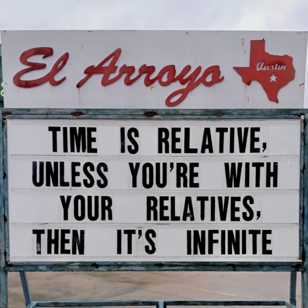 funny meme about time being relative