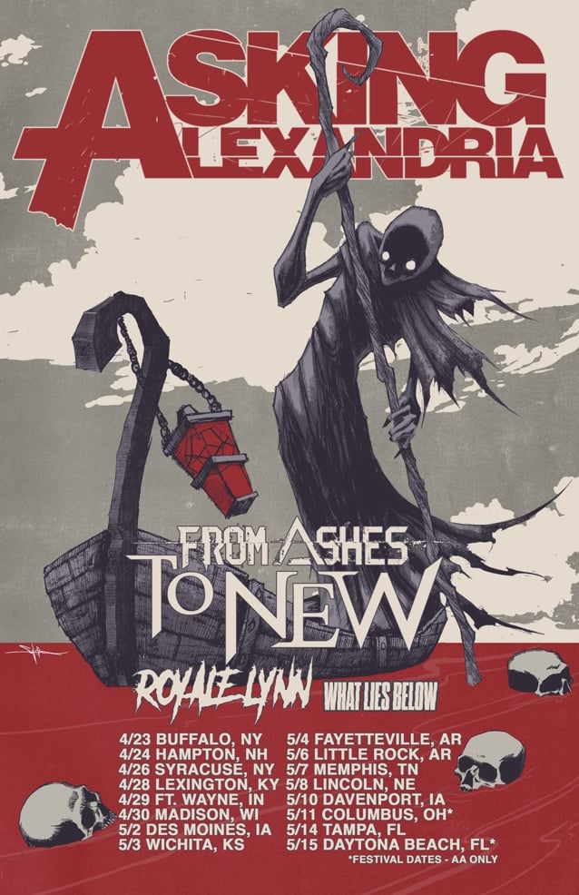 ASKING ALEXANDRIA And FROM ASHES TO NEW Announce Spring 2025 Tour